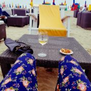 Table for one on the beach