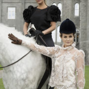 Roz and Aoibhinn with horse